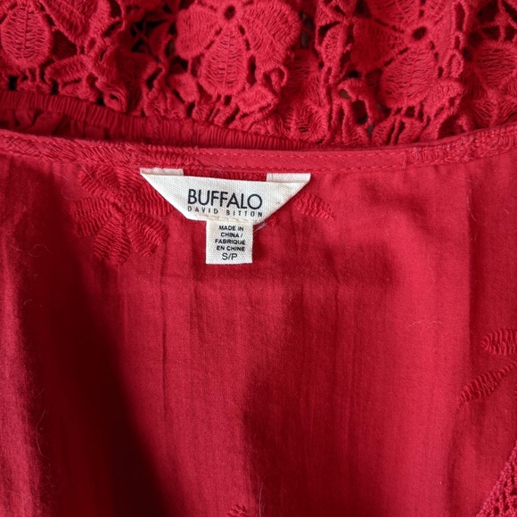 Red lace buffalo top - Picture 5 of 5